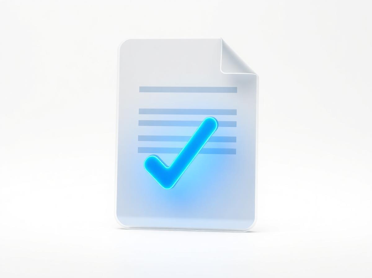 Document with a verification checkmark
