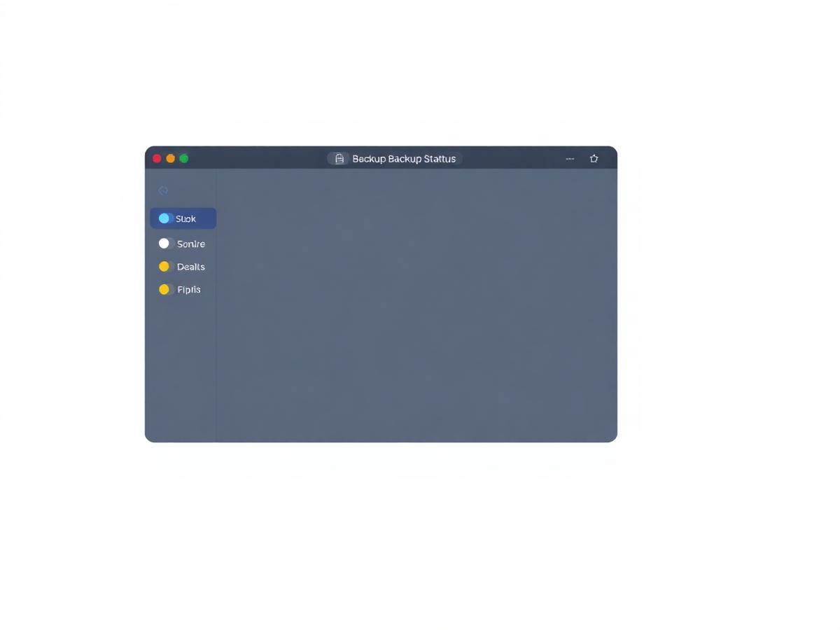 macOS backup app mockup